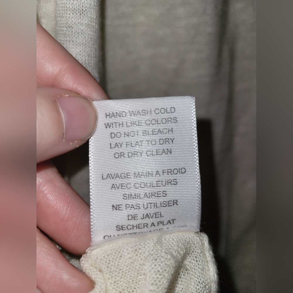 Joie Cream Linen Tunic Top With Tie Strings - image 2